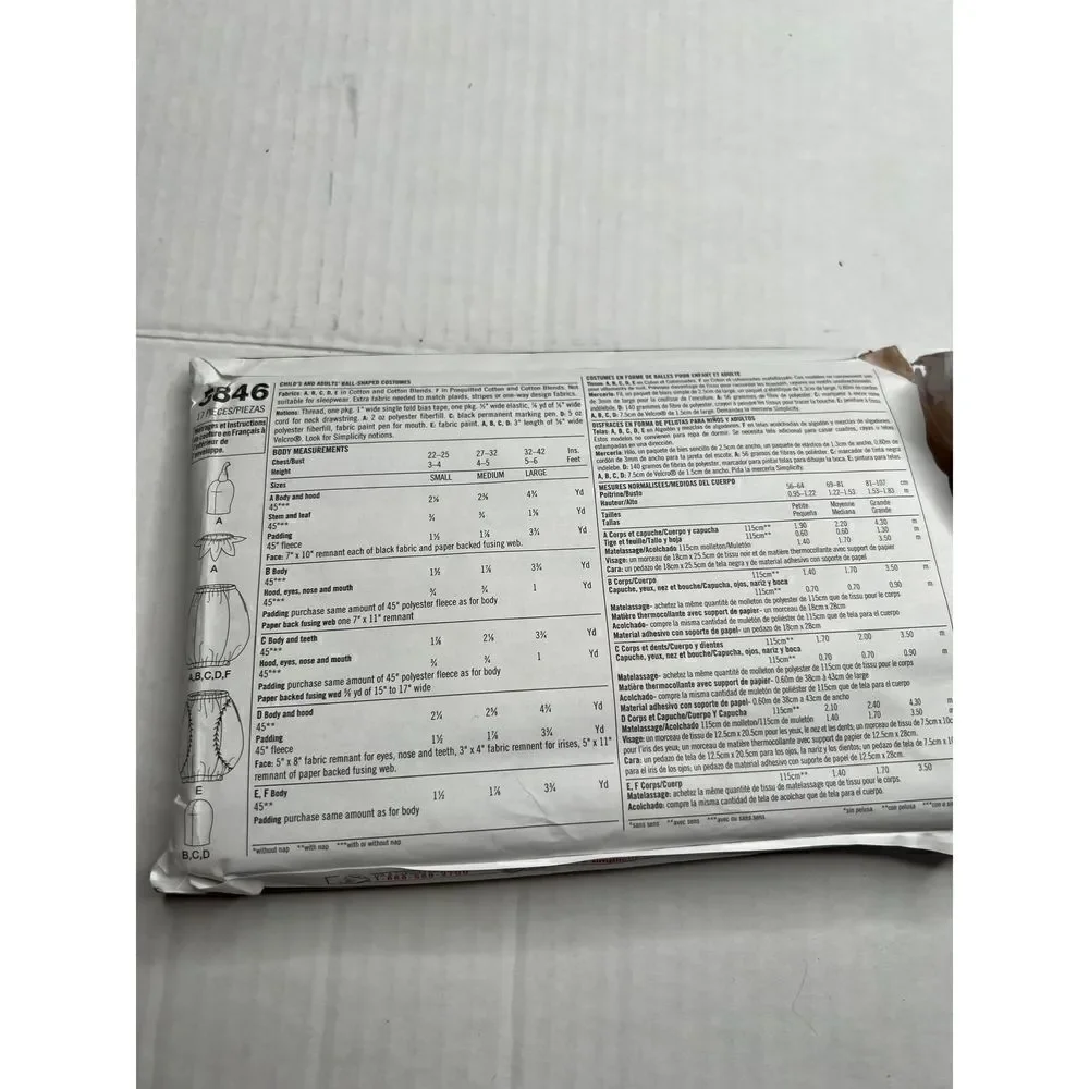 Simplicity costumes pattern 5846 - Picture 5 of 6